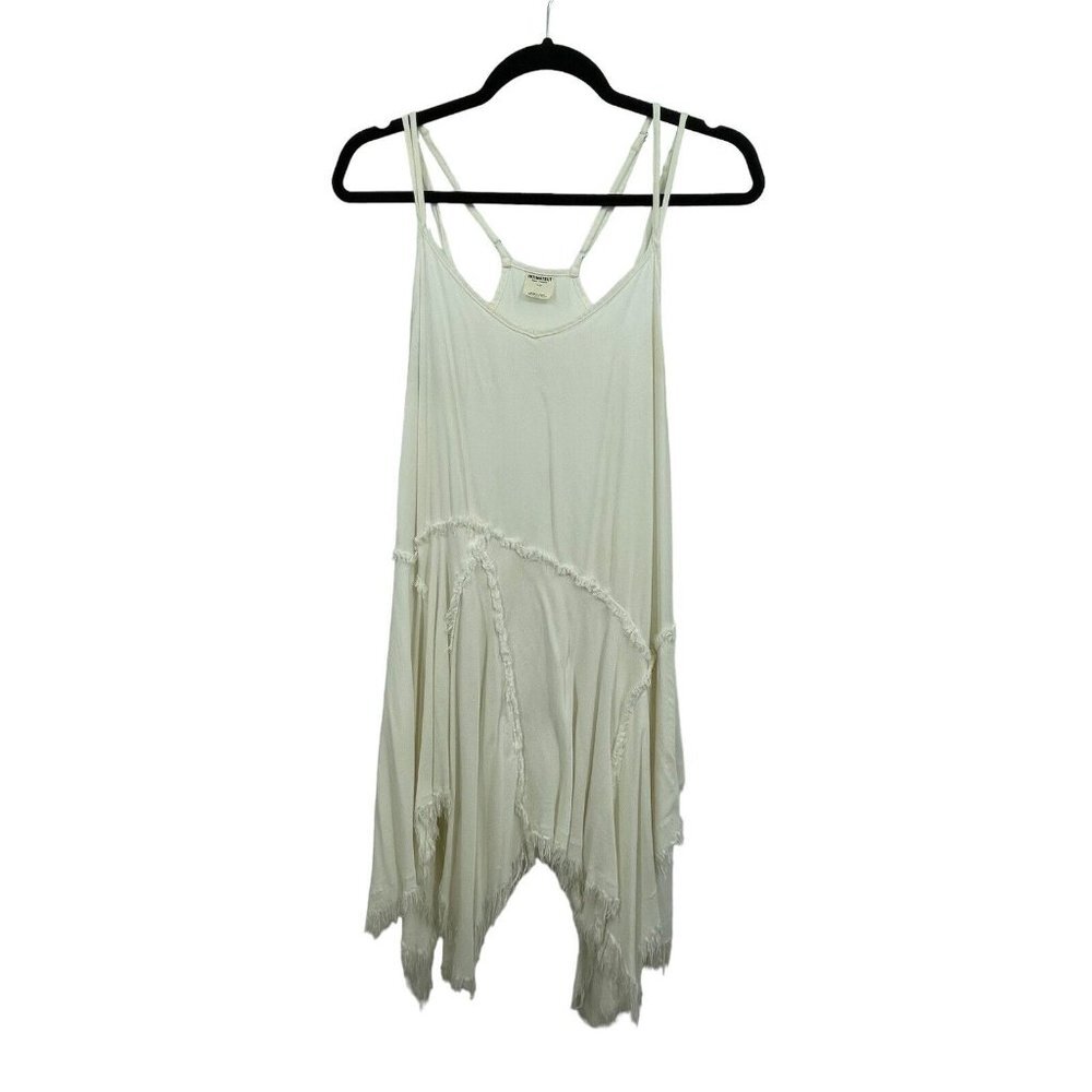 Intimately Free People Solid White Swing Dress Sl… - image 1